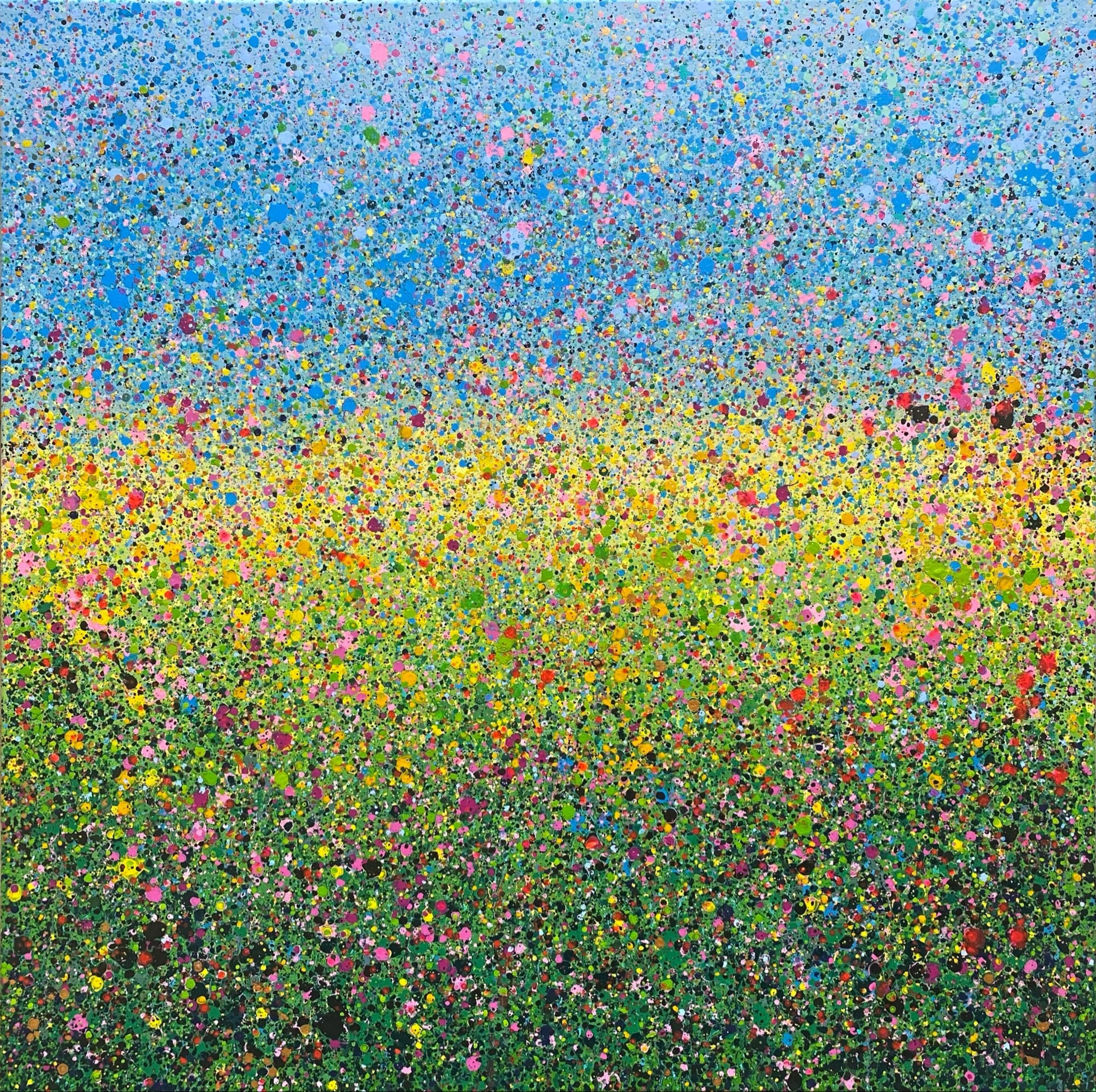 Tableau contemporain coloré, Between the lines
- Abstraction Concr&egrave;te 171, artiste peintre Orléans Gaëlle Wagner