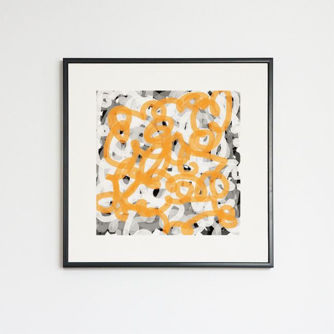 Tag gris et orange